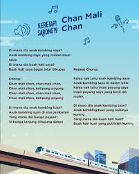 Meskipun berasal dari ntt, lagu ini c f c mana dimana anak kambing saya dm g f c anak kambing tuan ada di pohon waru c f c mana dimana jantung hati saya dm g f c jantung. Locco On Twitter Lets Sing Together In The Train As Part Of Keretapisarong19 Experience Not Sure The Full Lyrics Here S The Thread Of The Songs Https T Co Ffkvmgi51q