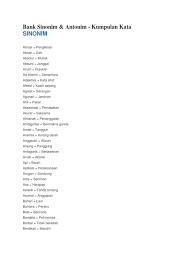 Berbeda dengan beberapa situs web (website) sejenis, kami berusaha memberikan berbagai fitur lebih, seperti kecepatan akses, tampilan dengan berbagai warna pembeda untuk. Sinonim Dan Antonim Pdf