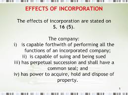Unlimited name search for availability of proposed names for register company in malaysia. Incorporation And Its Effects Ppt Video Online Download