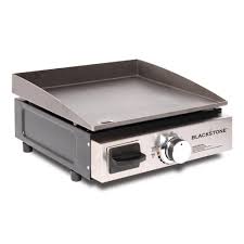 Blackstone 17 In Table Top 1 Burner Portable Gas Griddle In Stainless Steel And Black 1650 The Home Depot Propane Griddle Best Gas Grills Camping Grill