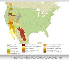 The rocky mountains, about 3,000 miles in length, extend from the u.s state of new mexico up through the western united states and on into the northernmost reaches of canada's british columbia. Oc Deserts Of North America Map Dataisbeautiful