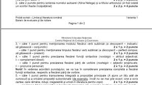 Subiectele primite nu sunt considerate a avea un grad ridicat de dificultate, însă prezintă anumite capcane. Barem RomanÄ Evaluare NaÈionalÄ 2019 Cum Se Rezolvau Subiectele La Limba RomanÄ Foto Stirileprotv Ro