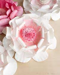 Diy pretty fraction flower craft using paper plates. Paper Plate Flowers Paper Flower Tutorial Flower Crafts Paper Flowers Diy