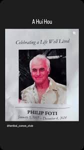 A Hui Hou to our beloved Doc Foti, you helped us buy our first house, you  stitched up our kids