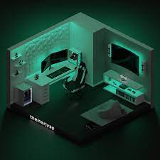 Gaming Room Setup I Made In Blender 3dmodeling Your plan will then become a fully 3d image that you can drag and look around from any angle. gaming room setup i made in blender
