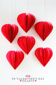 Diy 3d Valentine S Day Tissue Paper Heart Decorations Gathering Beauty Easy Valentine Crafts Diy Valentines Decorations Valentines Diy