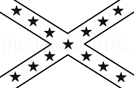 How To Draw The Confederate Flag, Step By Step, Drawing Guide, By Dawn -  Dragoart