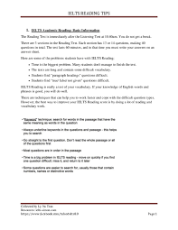 Select one of the passages listed below. Pdf Ielts Reading Tips Trung Do Academia Edu