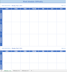 Schedule A Template Printable Schedule Template