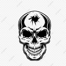 Skull Head With Headshot Skull Clipart Skull Vector Png And Vector With Transparent Background For Free Download Vector Art Design Skull Paint Vector