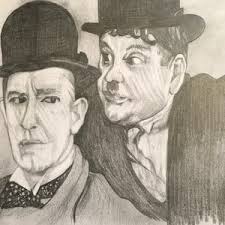 Laurel and Hardy Uhr Eine andere schöne Zeit...