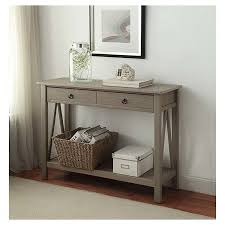 Titian Console Table Driftwood Linon Gray Console Table Handmade Home Decor Wood Console Table