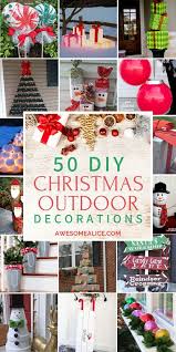 The good news is that you will most surely find some great ideas in this article. 50 Best Diy Outdoor Christmas Decorations Awesome Alice