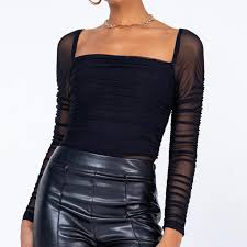 Brand new princess polly black, mesh bodysuit. ...