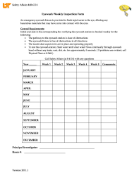 Eye wash station checklist +spreadsheet : Osha Compliant Eyewash Station Sign Off Sheets Fill Online Printable Fillable Blank Pdffiller