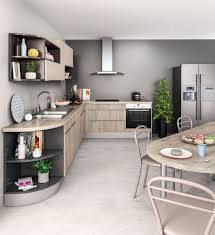 Cuisine Contemporaine 12 Modeles Qui Jouent De Leurs Rondeurs Cuisine Contemporaine Cuisine Moderne Meuble Bas