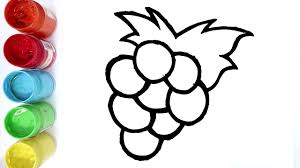 Ada lebih kurang 10 gambar yang akan dibuat, waktu pembuatannya mulai perhatikan gambar disamping, itu adalah gambar sketsa gajah yang kita buat sampai dengan tahap ini. Cara Menggambar Dan Mewarnai Buah Anggur Youtube