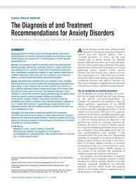 The american psychiatric association (apa) is committed to ensuring accessibility of its website to people with disabilities. The Diagnosis Of And Treatment Recommendations For Anxiety Disorders 07 07 2014