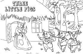 Three Little Pigs Coloring Page Three Little Pigs Three Little Pigs Story My Little Pony Coloring