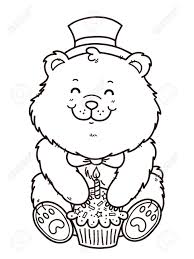 Free digital stamps, freebie images. Happy Birthday Bear Vector Digital Stamp Of Cartoon Bear For Royalty Free Cliparts Vectors And Stock Illustration Image 34465125