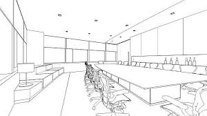 Image Result For Drawing Of A Conference Room Conference Room Design Room Perspective Drawing Modern Drawing
