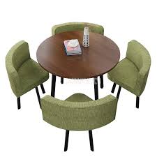 90cm 4 Person Coffee Table With Chair Combination Negotiation Reception Table Set Drinking Shop Leisure Round S In 2020 Coffee Table Coffee Table With Chairs Tea Table