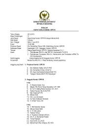 Contoh Surat Undangan Rapat Dpr Undangan Pimpinan Tanggal