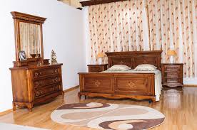 Mobila Mobilier Dormitor Dominus Clasic Lemn Cu Intarsie Bedroom Set Furniture Home