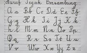 Hasil gambar untuk latihan menulis huruf sambung huruf. Contoh Tulisan Indah Abjad Cute766