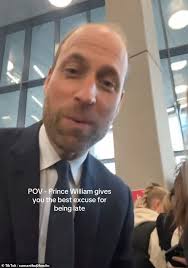 Prince William becomes a TikTok sensation after Ulster student records him  apologising
