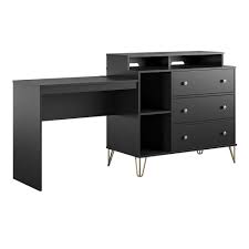 Dresser have a formica top. Owen 3 In 1 Media Dresser Combo The Novogratz