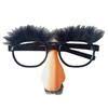 Closeup of a pair of fake black glasses with eyebrows, a nose and a mustache forming the face of a man on a blue rustic wooden. Buy Classic Disguise Glasses With Funny Nose Eyebrows And Mustache Glasses Halloween Party Cosplay Favor At Affordable Prices Free Shipping Real Reviews With Photos Joom