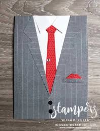 Connect with custom, printed cards that make awesome keepsakes. Two Masculine Cards Using The Suit Tie Dies Case The Catalogue Stampers Workshop