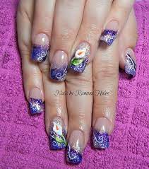 Day 207 Calla Lily Nail Art Lily Nails Nail Art Summer Wedding Nail Art Design