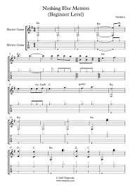 1 contributor total, last edit on apr 16, 2016. Gitarre Tabs Und Musiknoten Nothing Else Matters Anfanger Solo Gitarre Metallica