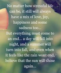Everything Must Come To An End