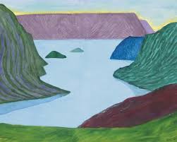 David Hockney Fjord Kamoyvaer Fine Art Print Custom Sizes Up To 60 Inches David Hockney David Hockney Artwork David Hockney Prints
