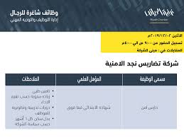 شركة تضاريس نجد وظائف حراس امن في الرياض