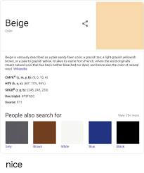 Beige Color Beige Is Variously Described As A Pale Sandy