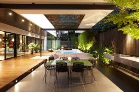 Loads Of Cool Details Lighting Decking Greenery Iron And Pool Sun Grid Bbq Area Houz Relaxing Outdoor Spaces Contemporary Patio Patio Design