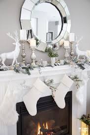 Check spelling or type a new query. Christmas Mantel Decorating Ideas With Deer Stockings Decorative Christmas Picks Sprays Setting For Four