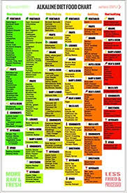 alkaline food chart set 1 fridge poster 1 shopping guide