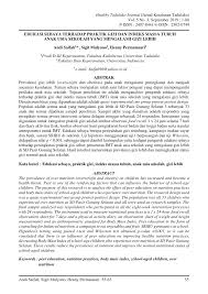 Gizi buruk merupakan salah satu hal yang menjadi masalah global, termasuk di indonesia. Pdf Edukasi Sebaya Terhadap Praktik Gizi Dan Indeks Massa Tubuh Anak Usia Sekolah Yang Mengalami Gizi Lebih