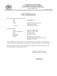 Selanjutnya surat ditulis tangan dan tanda tangan orang tua. Contoh Surat Pernyataan Sekolah Tatap Muka Contoh Surat