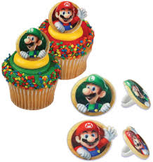 Explore amy's party ideas' photos on. Amazon Com Bakery Crafts Decopac Super Mario Cupcake Ring Party Favor Decorations Random Assortment 24 Pack Toys Games