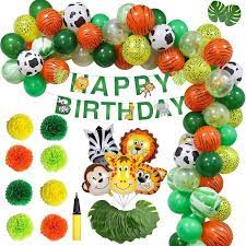 Bobochacha balloon specializes in customised helium party balloons for any occasion, with delivery in singapore. Jungle Party Balloons Decoration Kit Safari Animal Party Shopee Philippines