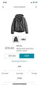 Mo Ka Meriam Knit Hood Faux Leather Jacket Faux Leather Jackets Faux Leather Leather Jacket