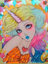 Reserved For Kimberly Second Payment Magical Star The Unicorn Etsy Unicorn Drawing Drawing Artwork Art