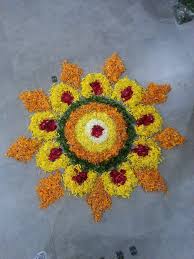 Fascinating Flower Arrangement Simple Flower Design Rangoli Designs Flower Flower Petal Art