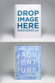 Placeit Spiral Notebook Template Standing On A White Surface Notebook Templates Spiral Notebook Templates
